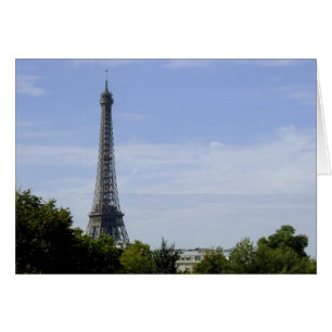 Cartão da torre Eiffel