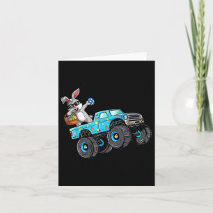 Cartão Dabbing Bunny Felz pascoa Monster Truck Lovers Bo