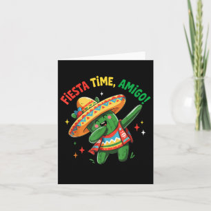 Cartão Dabbing Cactus Funny Cinco De Mayo Boys Kids Men