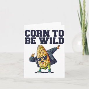 Cartão Dabbing Corn To Be Wilny Cob Farmers Lover Fo