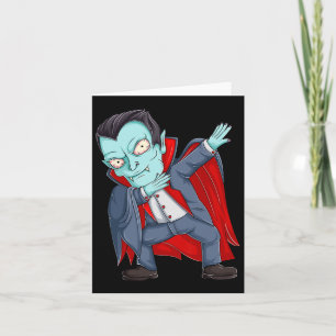 Cartão Dabbing Dracula Vampire Shirts Toddler Halloween B