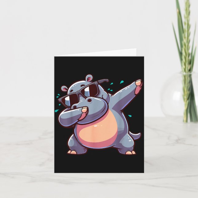 Cartão Dabbing Hip  (Frente)