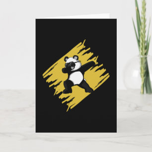 Cartão Dabbing Panda Bear Cute Animal Engraçado Presente
