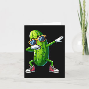 Cartão Dabbing Pickle Dancing Pepino Picker Engraçado