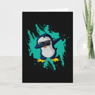 Cartão Dabbing Pinguin Dab Cold Ice Funny Gift Idea Cool