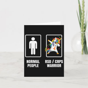 Cartão Dabbing Unicorn Rsd Crps Warrior Survivor