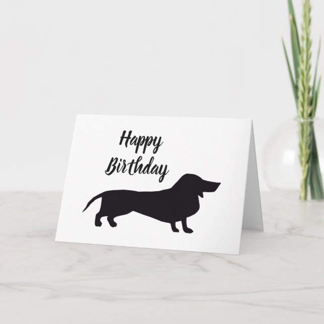 Cartão Dachshund (Frente)