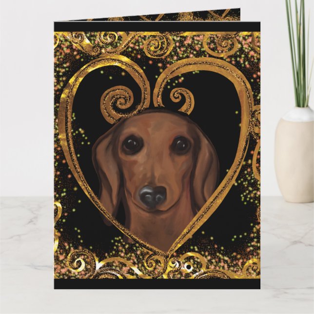 CARTÃO DACHSHUND   (Frente)