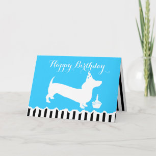 Cartão Dachshund Birthday