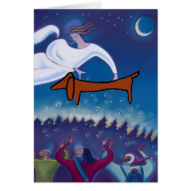 Cartão Dachshund Dog, A Gift From Heaven (Frente)