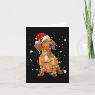 Cartão Dachshund Dogs Natal Em Árvore Presentes Para Pet