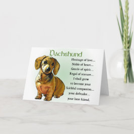 Cartão Dachshund Gifts
