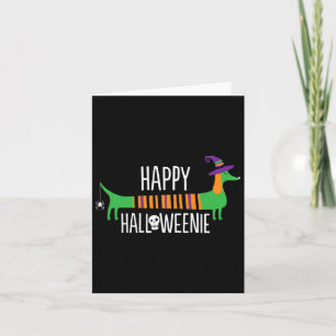 Cartão Dachshund Happy Halloweenie Cute Dog Halloween Par