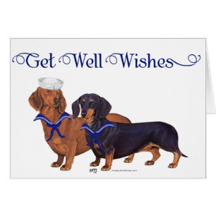 Cartão Dachshund Sailors
