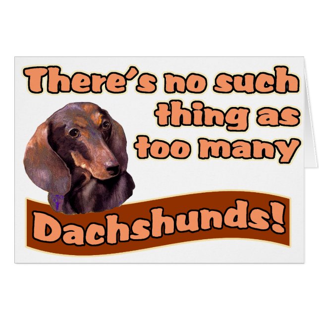 CARTÃO DACHSHUNS (Frente Horizontal)