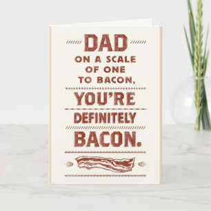 Cartão Dad Bacon Birthday Card