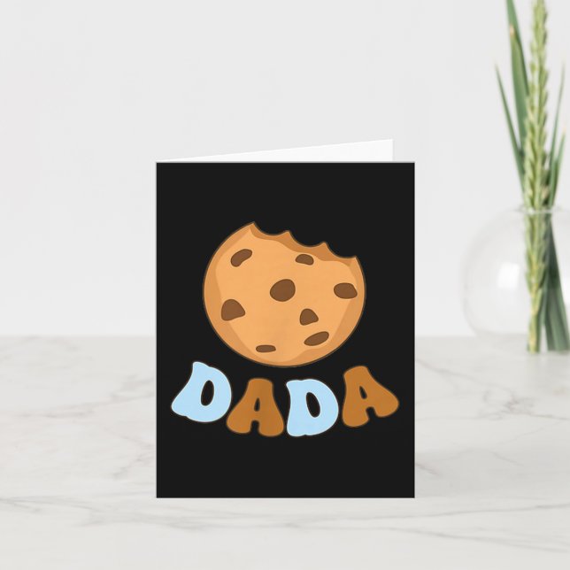 Cartão Dada Cookies Milk Sweet One 1st Birthday Family Ma (Frente)