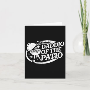 Cartão Daddio Da Grelha Do Pai Do Churrasco Do Patio