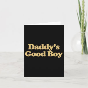 Cartão Daddys Good Boy Shirt Y2k Trendência estética