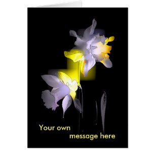 Cartão Daffodils Cubist