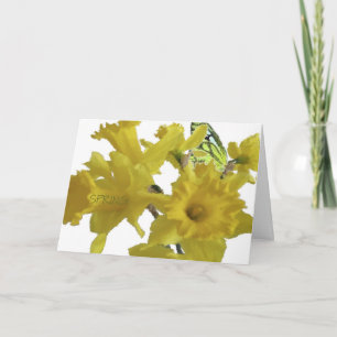 Cartão Daffodils de Dia de as mães Feliz