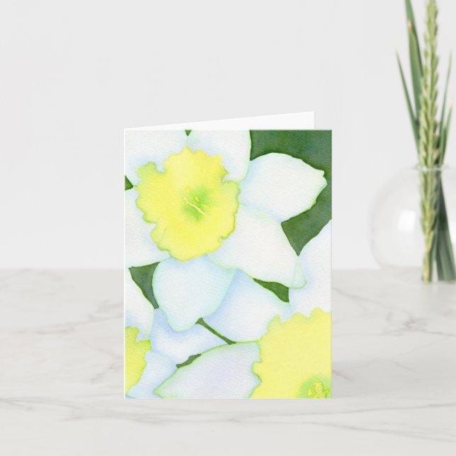 Cartão Daffodils Notecard (Frente)