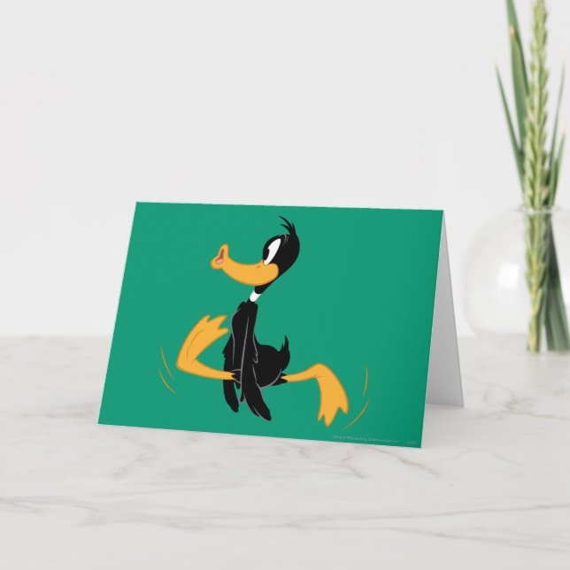 Cartão DAFFY DUCK™ sendo louco (Frente)