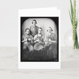 Cartão Daguerreotype 1846 dos calçados dos sapateiros
