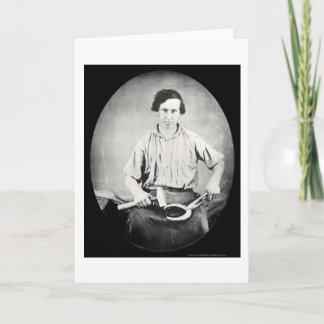 Cartão Daguerreotype 1853 do ferreiro