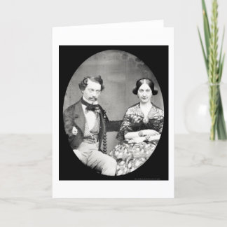 Cartão Daguerreotype 1858 do campo do W. & da Mary