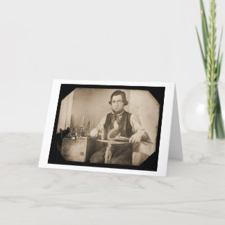 Cartão Daguerreotype de trabalho 1846 do ferreiro