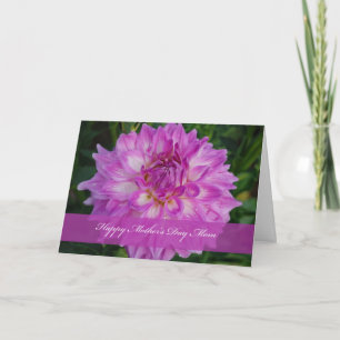 Cartão Dahlia Dia de as mães Mãe