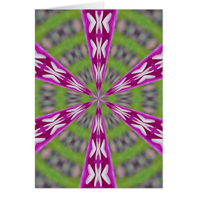 Cartão Dahlia Kaliediscope (Frente)