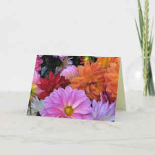 Cartão Dahlia Petals Mothers Day