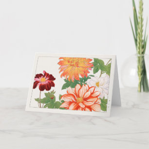 Cartão Dahlia por Tanigami Konan