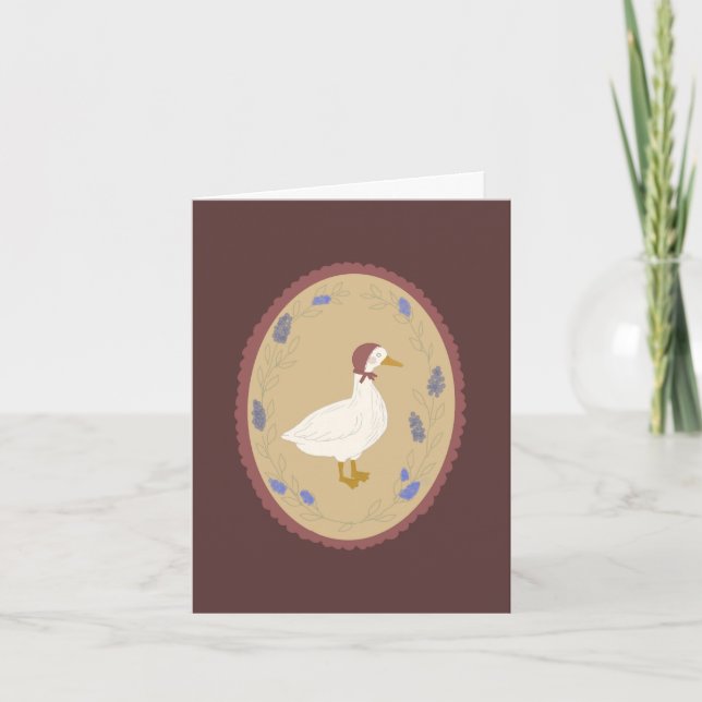 Cartão Dainty little goose card (Frente)