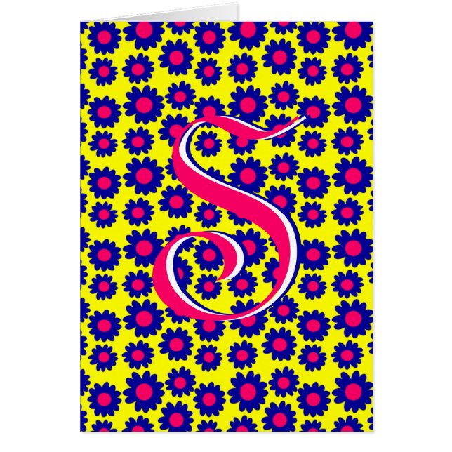 Cartão Daisies Azuis (Frente)