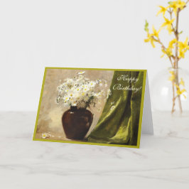 Cartão Daisies em um vaso, Paul Fisher Feliz Aniversário