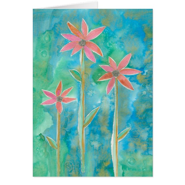 Cartão Daisies III (Frente)