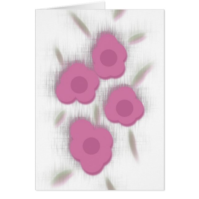 Cartão Daisies Rosa (Frente)