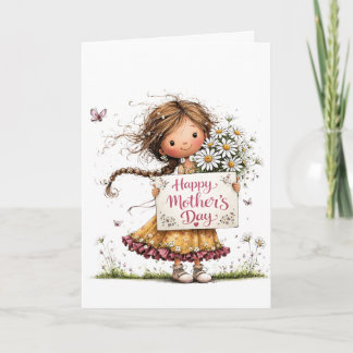 Cartão Daisy Bouquet “Happy Mother’s Day” Card