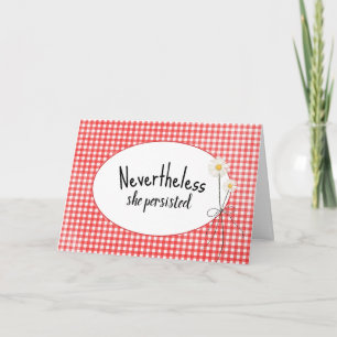 Cartão Daisy Buquê Em Gingham