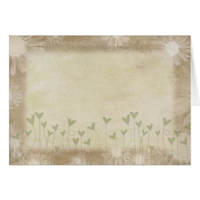 Cartão Daisy Design (Frente horizontal)