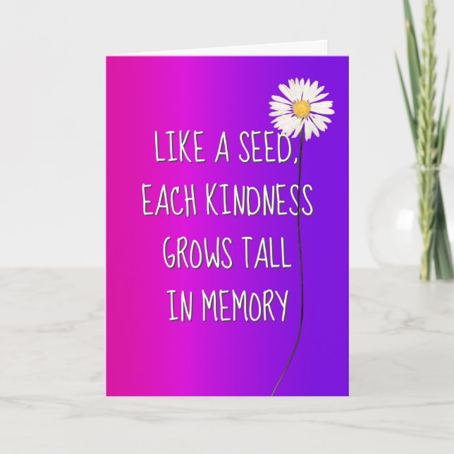 Cartão Daisy Obrigado (Frente)