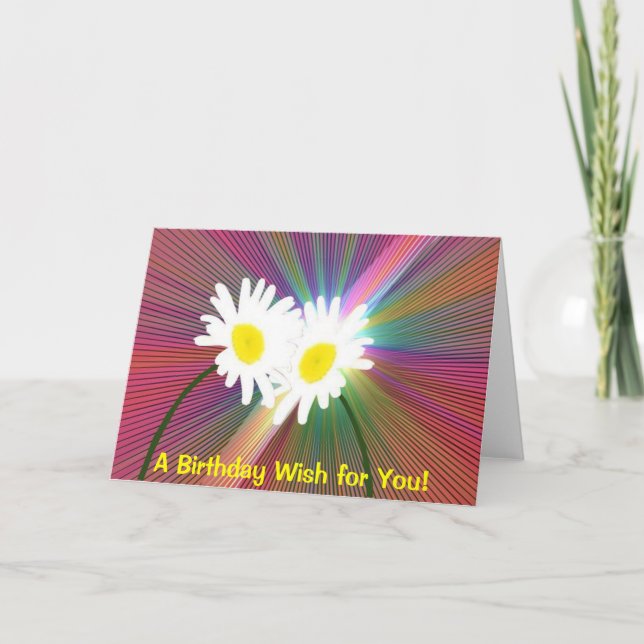 Cartão Daisys louco (Frente)