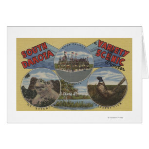 Cartão Dakota do Sul - Variedade da Maravilha Cênica