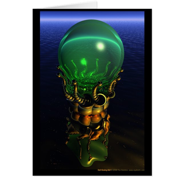 Cartão Dali que olha a bola (Frente)