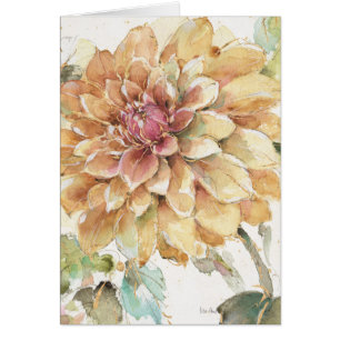 Cartão Dália alaranjada