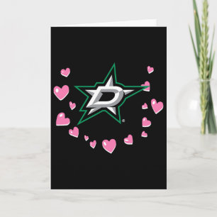 Cartão Dallas Stars Amor de São Valentim Nhl Licença Ofic