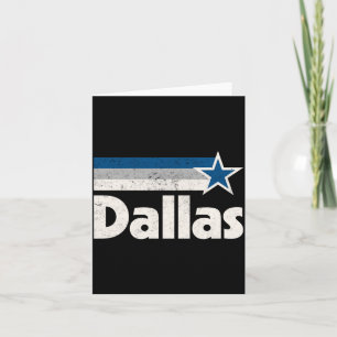 Cartão Dallas vintage texas cidade forte dallas tx azul